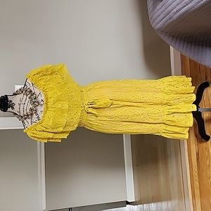 Zara yellow dress